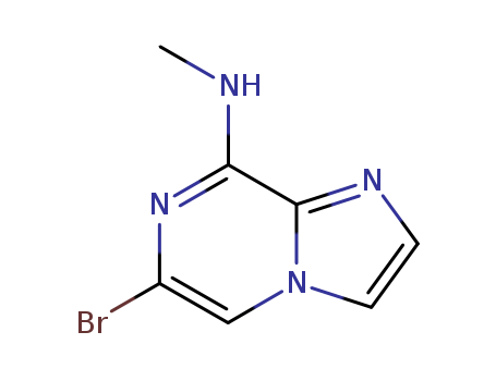 117718-85-1,6-BROMO-N-METHYLIMIDAZO[1,2-A]PYRAZIN-8-AMINE,N-(6-Bromoimidazo[1,2-a]pyrazin-8-yl)methylamine;PAB 13;