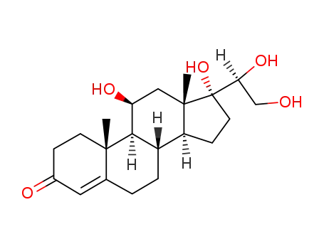 Molecular Structure of 1719-79-5 (20-ALPHA-DIHYDROCORTISOL)
