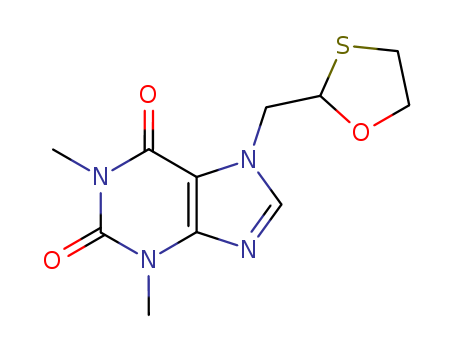 128059-51-8,1,3-dimethyl-7-(1,3-oxathiolan-2-ylmethyl)-3,7-dihydro-1H-purine-2,6-dione,1,3-Oxathiolane,1H-purine-2,6-dione deriv.