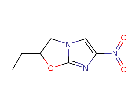 Molecular Structure of 127692-13-1 (2-ethyl-5-nitro-2,3-dihydro(2-1b)imidazo-oxazole)