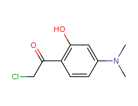 Molecular Structure of 127354-36-3 (Ethanone, 2-chloro-1-[4-(dimethylamino)-2-hydroxyphenyl]- (9CI))