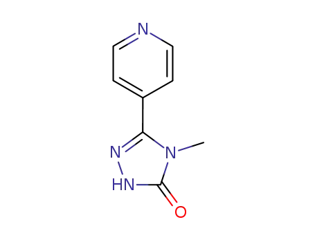 Molecular Structure of 117258-15-8 (4-methyl-5-pyridin-4-yl-2,4-dihydro-3H-1,2,4-triazol-3-one)
