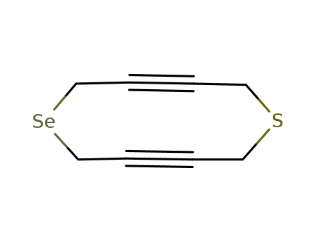 Molecular Structure of 127793-17-3 (1-thia-6-selenacyclodeca-3,8-diyne)