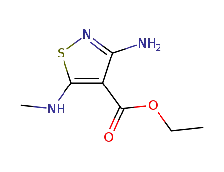 4-Isothiazolecarboxylicacid,3-amino-5-(methylamino)-,ethylester(9CI)