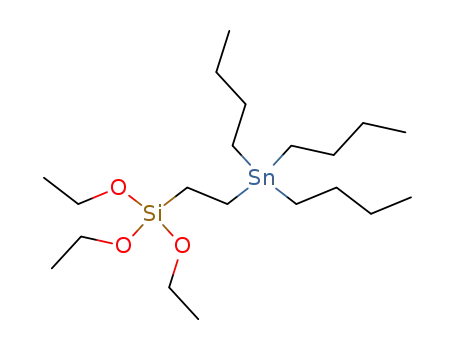 Molecular Structure of 128093-63-0 (triethoxy[2-(tributylstannanyl)ethyl]silane)