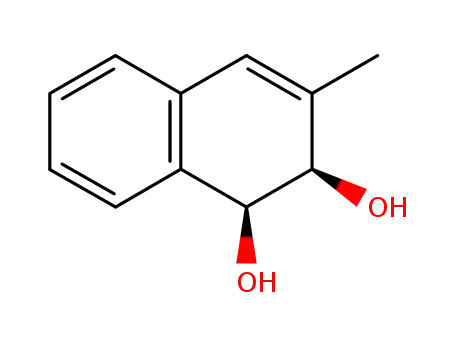 Molecular Structure of 87005-10-5 (3-methyl-1,2-dihydronaphthalene-1,2-diol)