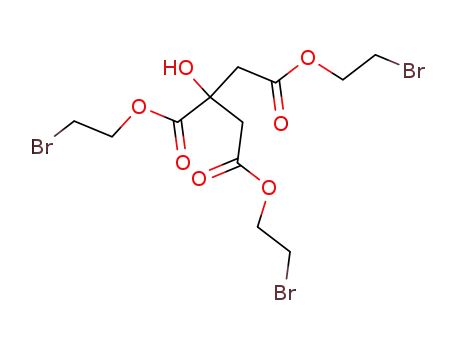 Molecular Structure of 127924-00-9 (tris(2-bromoethyl) 2-hydroxypropane-1,2,3-tricarboxylate)