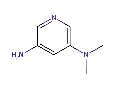 Molecular Structure of 127983-73-7 (3,5-Pyridinediamine,N,N-dimethyl-(9CI))