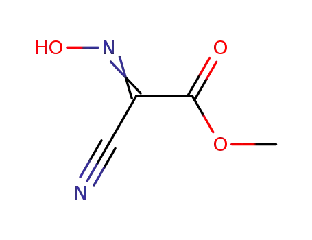Molecular Structure of 61295-92-9 (Acetic acid, 2-cyano-2-(hydroxyiMino)-, Methyl ester)