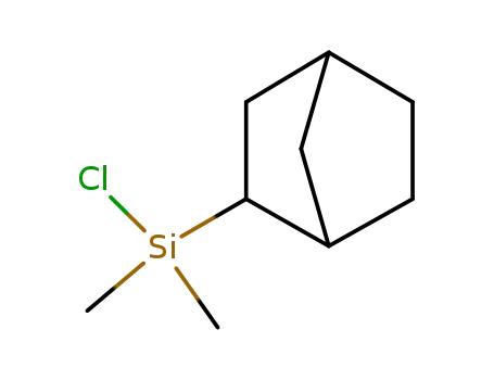 Molecular Structure of 117046-42-1 (2-(BICYCLOHEPTYL)DIMETHYLCHLOROSILANE)