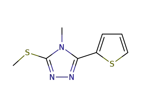 4H-1,2,4-Triazole,4-methyl-3-(methylthio)-5-(2-thienyl)-