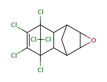 Molecular Structure of 128-10-9 (3,4,5,6,9,9-Hexachloro-1a,2,2a,3,6,6a,7,7a-octahydro-2,7:3,6-dimethanonaphtho[2,3-b]oxirene)
