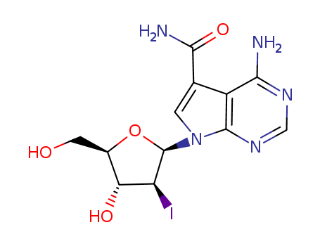 4-AMINO-7-(4-HYDROXY-5-HYDROXYMETHYL-3-IODO-TETRAHYDRO-FURAN-2-YL)-7H-PYRROLO[2,3-D]PYRIMIDINE-5-CARBOXYLIC ACID AMIDECAS