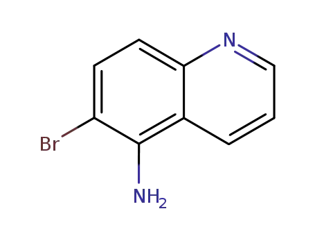 Molecular Structure of 50358-39-9 (6-BROMOQUINOLIN-5-AMINE)