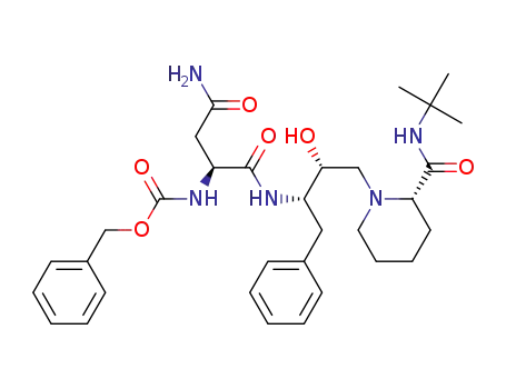 Molecular Structure of 127749-97-7 (benzyl [(2S)-4-amino-1-({(2S,3R)-4-[(2S)-2-(tert-butylcarbamoyl)piperidin-1-yl]-3-hydroxy-1-phenylbutan-2-yl}amino)-1,4-dioxobutan-2-yl]carbamate (non-preferred name))