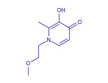 Molecular Structure of 118178-79-3 (3-hydroxy-1-(2-methoxyethyl)-2-methyl-4-pyridinone)