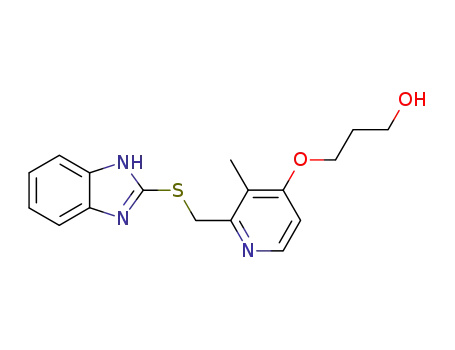 Molecular Structure of 117976-91-7 (Desmethyl rabeprazole thioether)