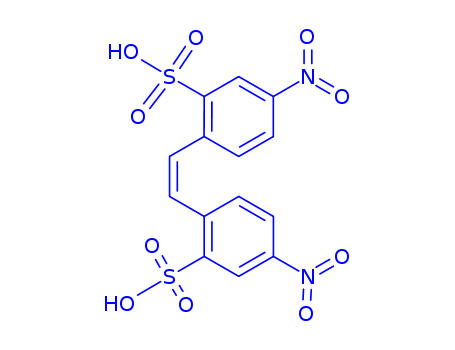Benzenesulfonic acid,2,2'-(1,2-ethenediyl)bis[5-nitro-(128-42-7)
