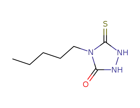 Molecular Structure of 117987-05-0 (5-MERCAPTO-4-PENTYL-4H-1,2,4-TRIAZOL-3-OL)