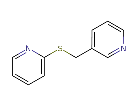 Molecular Structure of 4262-04-8 (2-[(pyridin-3-ylmethyl)sulfanyl]pyridine)