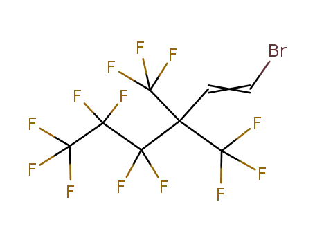 Molecular Structure of 128454-94-4 (1-Bromo-4,4,5,5,6,6,6-heptafluoro-3,3-bis(trifluoromethyl)hex-1-ene)