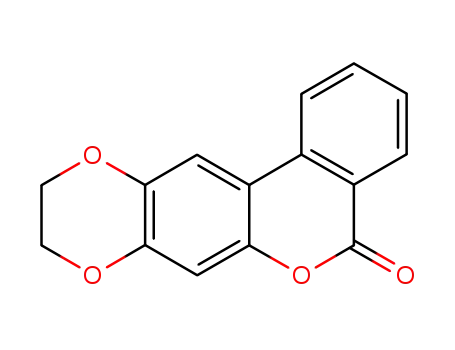 Molecular Structure of 128650-15-7 (2,3-dihydro-5H-benzo[c][1,4]dioxino[2,3-g]chromen-5-one)