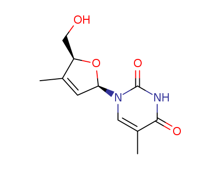 118744-88-0,1-[(2R,5S)-5-(hydroxymethyl)-4-methyl-2,5-dihydrofuran-2-yl]-5-methylpyrimidine-2,4(1H,3H)-dione,