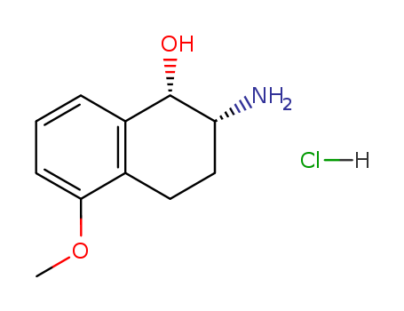1-Naphthalenol,2-amino-1,2,3,4-tetrahydro-5-methoxy-, hydrochloride (1:1)