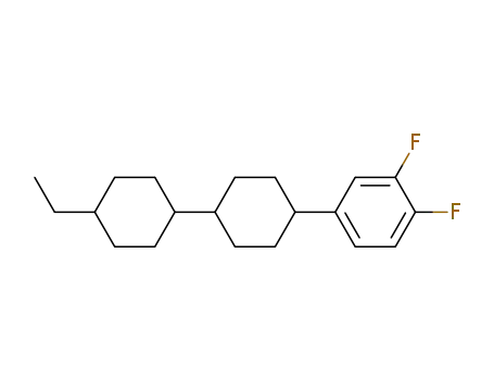 Molecular Structure of 118164-50-4 (TRANS,TRANS-4-(3,4-DIFLUOROPHENYL)-4''-ETHYL-BICYCLOHEXYL)