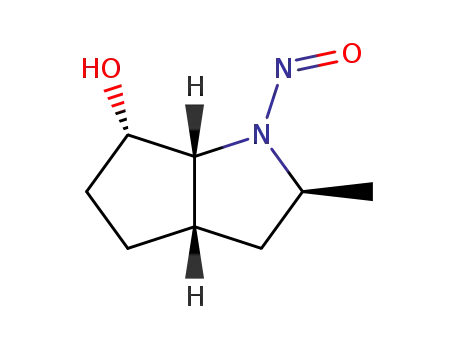 Molecular Structure of 118685-62-4 (Cyclopenta[b]pyrrol-6-ol, octahydro-2-methyl-1-nitroso- (6CI))