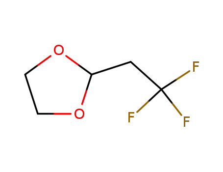 Molecular Structure of 117971-08-1 (1,3-Dioxolane,  2-(2,2,2-trifluoroethyl)-)