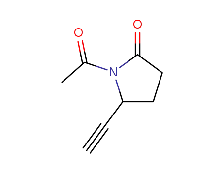 Molecular Structure of 118800-17-2 (2-Pyrrolidinone,1-acetyl-5-ethynyl-)