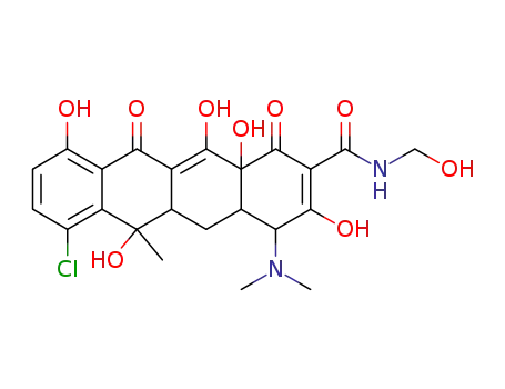 Molecular Structure of 1181-54-0 (Clomocycline)