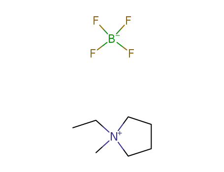 Molecular Structure of 117947-85-0 (1-ETHYL-1-METHYLPYRROLIDINIUM TETRAFLUOROBORATE)