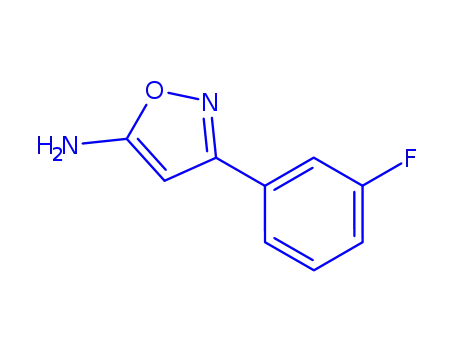 Molecular Structure of 119162-50-4 (5-AMino-3-(3-fluorophenyl)isoxazole)