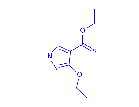 Molecular Structure of 119224-91-8 (1H-Pyrazole-4-carbothioicacid,3-ethoxy-,O-ethylester(9CI))