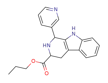 Propyl 1-(3-pyridinyl)-2,3,4,9-tetrahydro-1H-pyrido(3,4-b)indole-3-carboxylate
