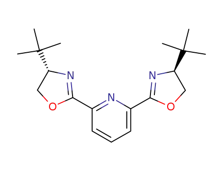 Molecular Structure of 185346-17-2 (2,6-BIS[(4R)-4-TERT-BUTYL-2-OXAZOLIN-2YL]PYRIDINE)