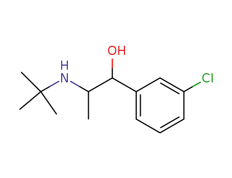 Molecular Structure of 119802-68-5 (3-Chloro-alpha-[1-[(1,1-dimethylethyl)amino]ethyl]benzenemethanol)