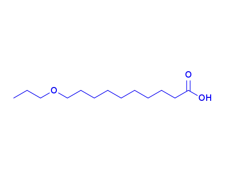 Molecular Structure of 119290-00-5 (10-propoxydecanoic acid)