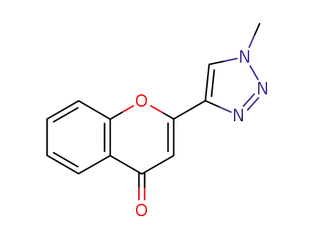Molecular Structure of 119584-88-2 (2-(1-methyl-1H-1,2,3-triazol-4-yl)-4H-chromen-4-one)