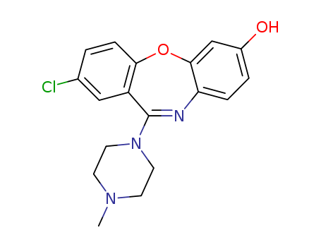 37081-75-7,7-hydroxyloxapine,2-Chloro-7-hydroxy-11-(4-methyl-1-piperazinyl)dibenz[b,f][1,4]oxazepine;2-Chloro-7-hydroxy-11-(4-methyl-1-piperazinyl)dibenz[b,f]oxazepine;7-Hydroxyloxapine