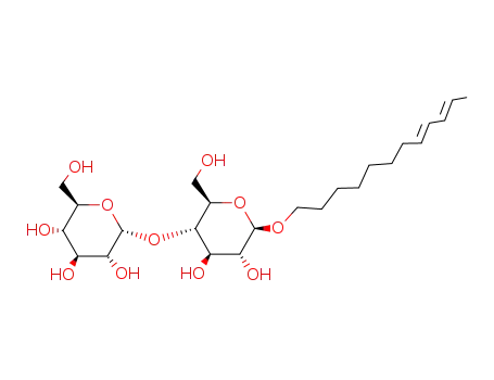 Molecular Structure of 86217-86-9 (8(E),10(E)-Dodecadienyl β-D-Maltopyranoside)