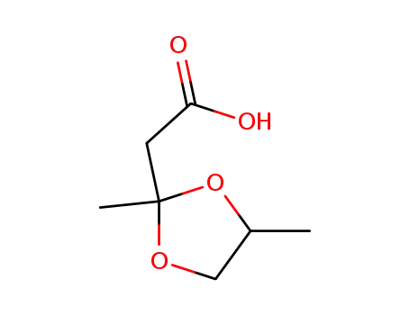 Molecular Structure of 1356907-02-2 (2-(2,4-dimethyl-1,3-dioxolan-2-yl)acetic acid)