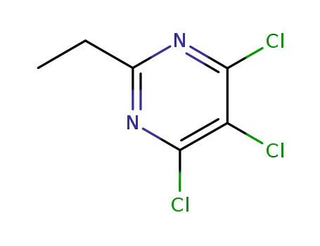 Molecular Structure of 1197-30-4 (4,5,6-trichloro-2-ethylpyrimidine)
