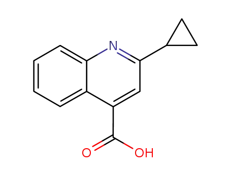 Molecular Structure of 119778-64-2 (2-CYCLOPROPYL-QUINOLINE-4-CARBOXYLIC ACID)