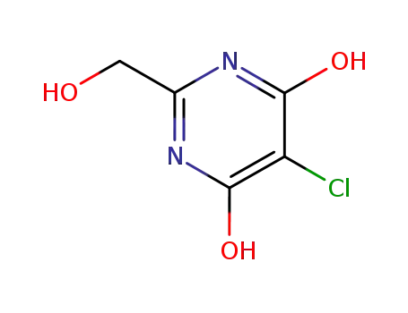 Molecular Structure of 1197-32-6 (5-chloro-6-hydroxy-2-(hydroxymethyl)pyrimidin-4(3H)-one)