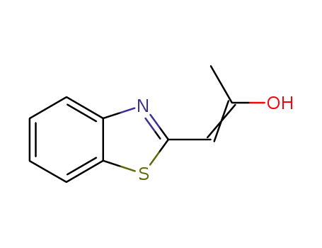 Molecular Structure of 119406-94-9 (1-Propen-2-ol,1-(2-benzothiazolyl)-(9CI))