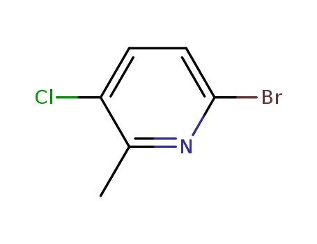 Molecular Structure of 944317-27-5 (6-Bromo-3-chloro-2-methyl-pyridine)