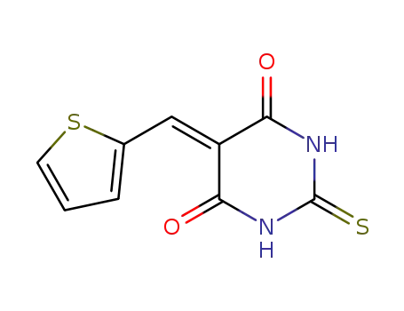 Molecular Structure of 120244-32-8 (5-(2-thiophene)-2-thiobarbituric acid)